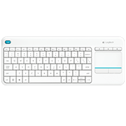 Logitech K400 Keyboard Wireless Touch KBPlus White